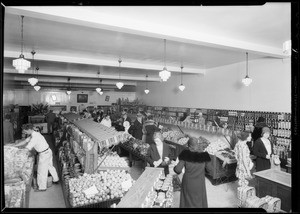 Store in Culver City with people, Southern California, 1930