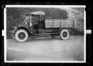 Bullock's old truck, Southern California, 1934