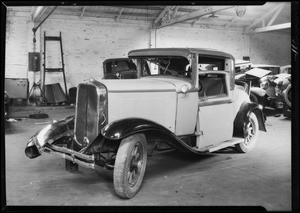 Marquette coupe, American Auto Insurance Co., Southern California, 1931