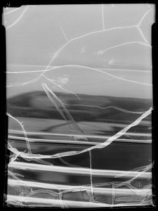 Finger marks on Buick sedan owned and insured by Mr. Lew, Southern California, 1935