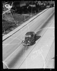 Cars for composite of Columbia River Highway, Southern California, 1936