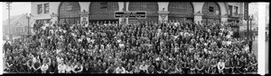 Student body, National Automotive & Electrical School, Los Angeles, CA, February 1930