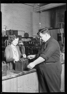 Publicity, new retreading machine, etc., Southern California, 1930