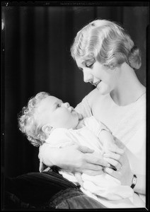 Volta Boyer & baby, Southern California, 1932