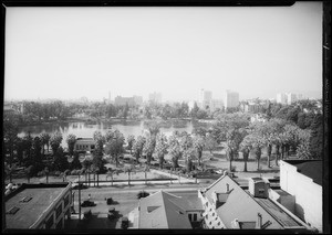 Views looking over Westlake park, Los Angeles, CA, 1931