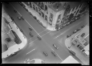 Intersection of Wilshire Boulevard and South Berendo Street, Los Angeles, CA, 1934