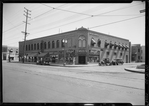 Two drug stores located at Northwest corner South Sycamore Avenue & Wilshire Boulevard and at West Pico Boulevard block between 5th & 6th Avenue, Los Angeles, CA, 1926