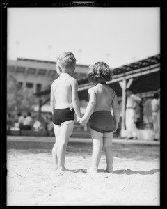 Kiddies in sun suits, Southern California, 1931