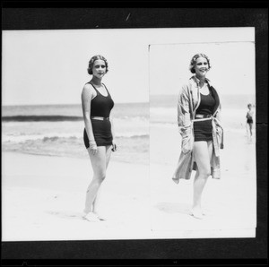 Bathing girl, Southern California, 1931