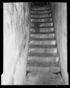 Steps at Ellery Hotel, Los Angeles, CA, 1940