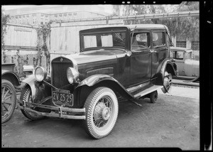 Essex coach, Union Auto Insurance, Southern California, 1931