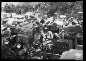 Wreck yard, Southern California, 1931