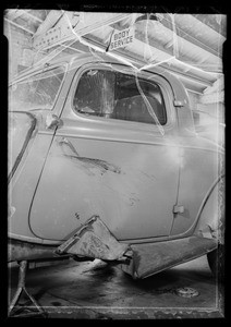 Ford coupe door, Southern California, 1936