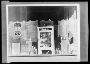 Window display, Southern California, 1933