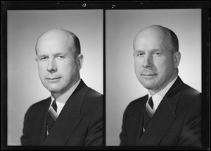 Portrait of Mr. Thomas, President Foreman & Clark, Southern California, 1940
