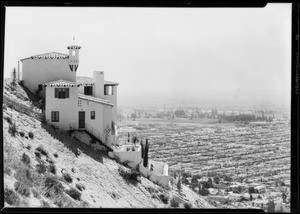 Hillside homes on Evans tract, Southern California, 1928