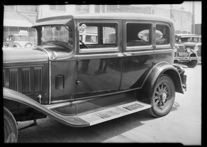 Glendale taxi, Raymond H. Kimball, Southern California, 1931