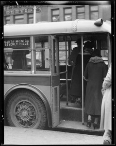 Express bus #3704, Southern California, 1935