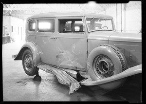 Wrecked Cadillac 16 at South West Auto Works, Southern California, 1932