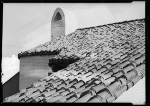 Tile roof, Southern California, 1928