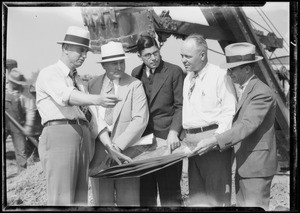 Ground breaking for new cracking plant, Southern California, 1935