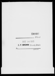 County Clerk rubber stamp, Southern California, 1935