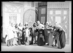 Scenes from "Pied Piper" play, Southern California, 1933