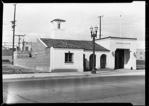 Fire station at 5225 West Pico, Southern California, 1929