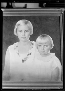 Paintings by "Lindhé" of kiddies - Mrs. Henshaw, Southern California, 1930