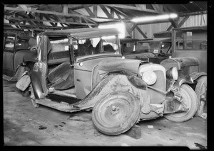 Chevrolet coupe #128992 in Cramer's Garage, Gardena, Owner--Johnson, Southern California, 1931