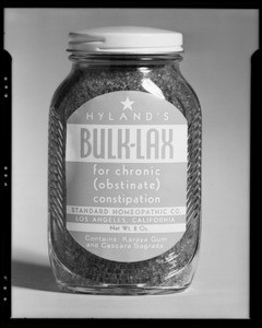 Bottle of "Bulk-Lax", Southern California, 1940