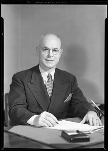 Portrait of Mr. R.J. Chrisman, Southern California, 1940