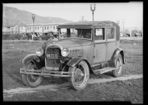 Ford belonging to Dan Brown, assured, Southern California, 1934