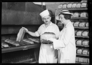 Publicity shots at bakery, 1940 North San Fernando Road, Glendale, CA, 1934