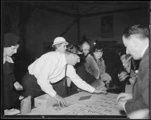 Breakfast club shots at 49er party, Southern California, 1934