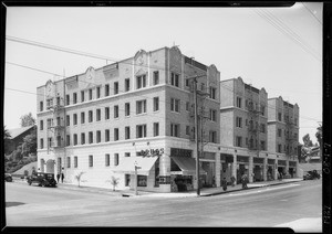 Building at Southwest corner of West 3rd Street & South Kenmore Avenue, Los Angeles, CA, 1927