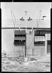 Air tower and hand truck, Service Equipment Co., Southern California, 1931