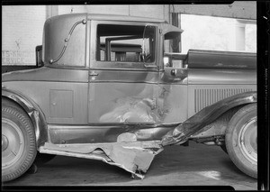 Wrecked Chevrolet, Southern California, 1931