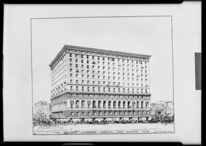 Rendering Southern California Athletic & Country Club, Southern California, 1925