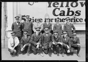 Group of drivers, Yellow Cab Co., Southern California, 1926