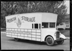 American Van & Storage Co., Southern California, 1928