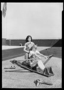 Martin shocks with Majestic theater girls, Southern California, 1926