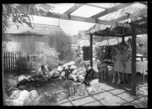 Playground of Mr. & Mrs. E.L. Holbert, 3345 Mentone Avenue, Palms, Los Angeles, CA, 1933