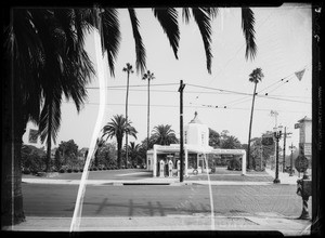 Station at West Adams Boulevard and Hoover Street, Los Angeles, CA, 1935