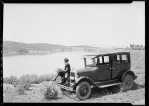 Chevrolet at Mockingbird Lake, Southern California, 1926