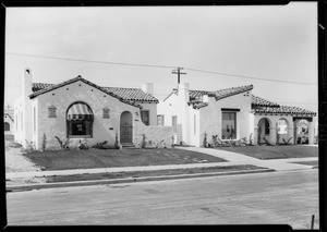 Houses, Vermont Avenue Knolls, Southern California, 1929