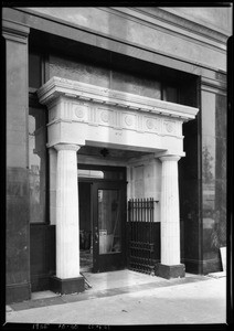 Entrance - Pico & Normandie branch, Pacific-Southwest Bank, Los Angeles, CA, 1925