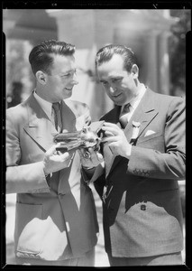 Harold Lloyd and Cliff Henderson, Southern California, 1933