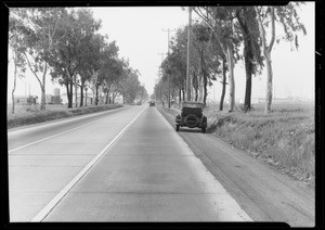 Main Street - scene of accident, Crawford vs. Rose, Los Angeles, CA, 1933