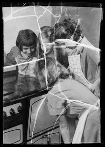 Campfire girls in the kitchen, Southern California, 1936